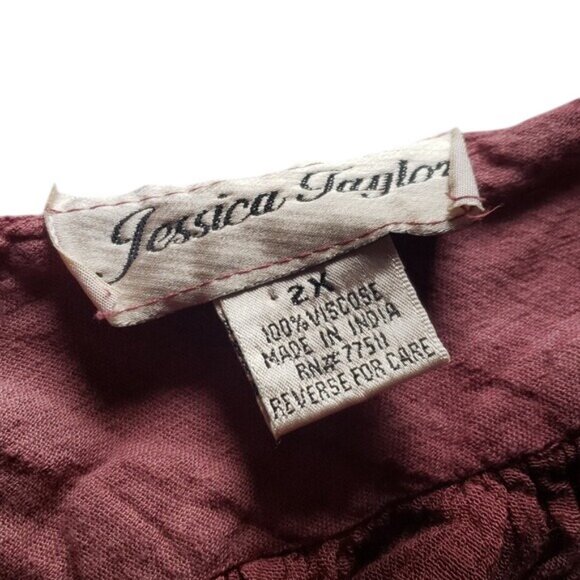 Vintage Jessica Taylor Womens Tie Dye Dress Size 2X Beach Festival Summer Relax - Picture 5 of 5